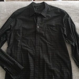 John Varvatos Plaid Button Down